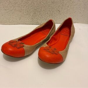 Tory Burch Carita Color Block Ballet Flats size 8 M